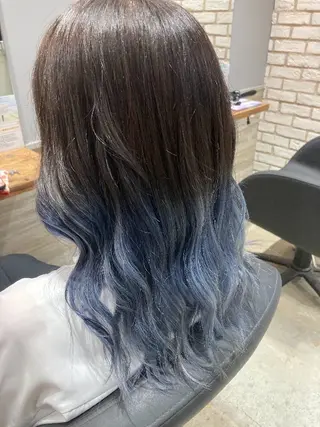 セミロング カラー 佐藤 宏紀のヘアスタイル