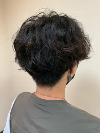 パーマ メンズ 菅沢 奈生のヘアスタイル