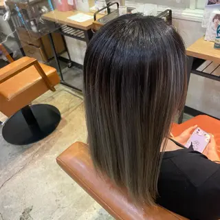 ミディアム カラー 北川 智海のヘアスタイル