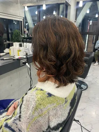 ミディアム Endearing 🌟銀座のヘアスタイル