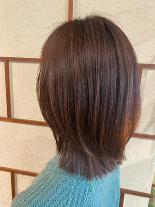 ミディアム 白井 雅美のヘアスタイル