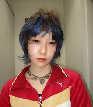 ミディアム カラー HAFU itsukiのヘアスタイル