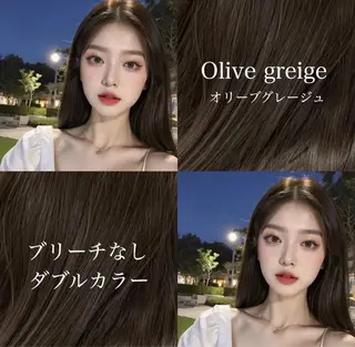 ミディアム カラー ヘアアレンジ miuru/韓国ヘア /レイヤーカットのヘアスタイル
