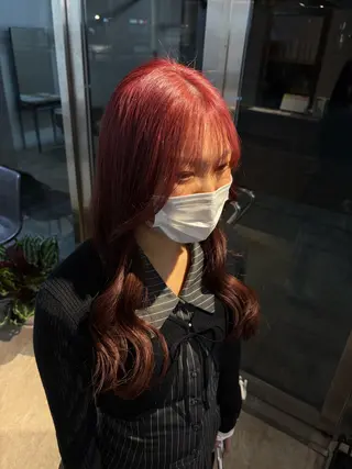 カラー カットモデル unaのヘアスタイル