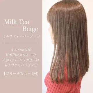 ミディアム カラー 大人っぽ韓国レディ レイヤー🤍渋谷のヘアスタイル