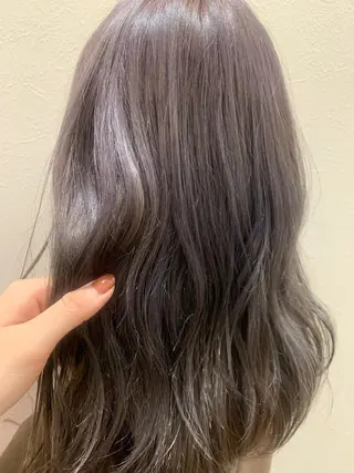 セミロング カラー hubhair レイヤー/透明感のヘアスタイル