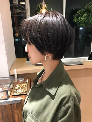 ミディアム カラー 白髪ぼかし/ショート /ミニボブだいじのヘアスタイル