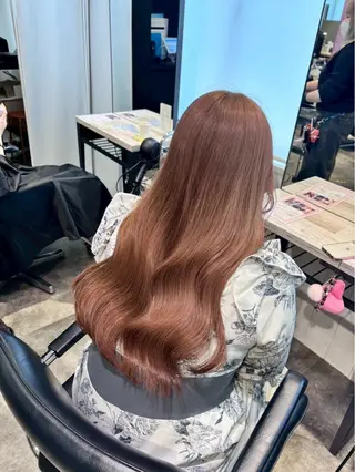 ロング カラー 傷ませないカラー ✨髪質改善✨レオンのヘアスタイル