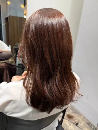 セミロング カラー 透明感カラー/パーマ 🌀アオノのヘアスタイル