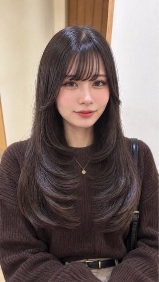 ロング レイヤーカット 🇰🇷SAYAの眉毛・アイブロウイメージ
