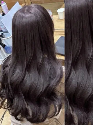 ロング カラー 👑髪質改善Wカラー 👑アユカのヘアスタイル