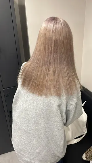 ロング カラー ボブ/レイヤーカット 縮毛矯正/コウキ新宿のヘアスタイル