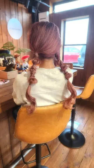 ヘアアレンジ シールエクステ🎀 ホシノ🕒ユウカのヘアスタイル