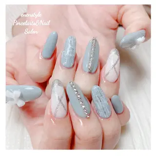 ミディアム ネイル 🐾enen style 🐾のネイルデザイン