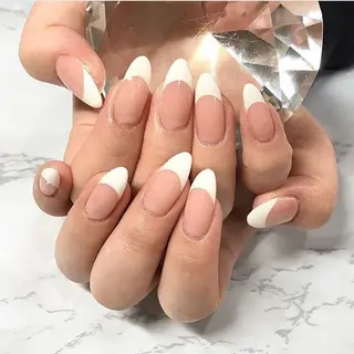 ネイル 渋谷／チップ長さ出し 👑アプレgel-xのネイルデザイン