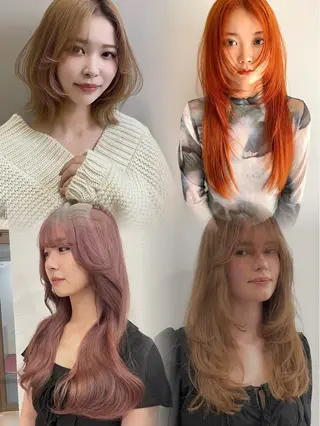 maho/ブリーチ ミルクティー四条大宮のヘアスタイル