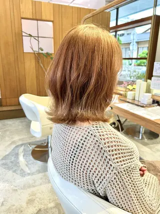 ミディアム カラー 佐藤 悠生 メンズパーマ.カットのヘアスタイル