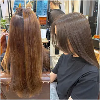 セミロング カラー 🐋湊 ゆうき 🫧のヘアスタイル