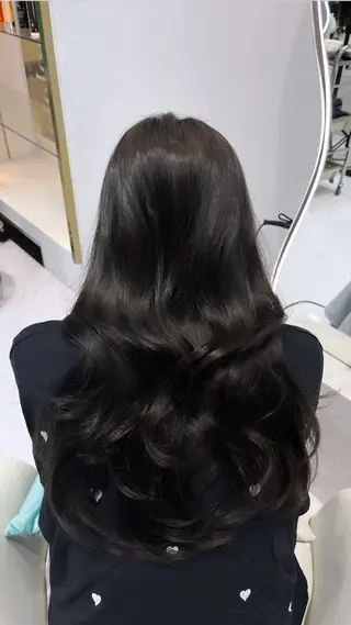 ロング カラー Riho♡レイヤー/ 名駅/大人韓国ヘアのヘアスタイル
