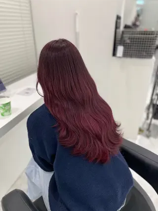 ロング カラー ヘアアレンジ ♥️暖色支持多数 ♥️銀座 mioのヘアスタイル