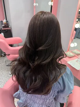 ミディアム ヘアアレンジ yuna 原宿/透明感カラーのヘアスタイル