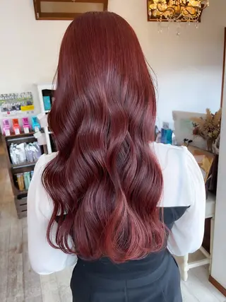 ロング カラー SET-UP北長瀬 Yurukiのヘアスタイル