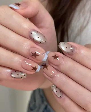 ネイル 🎀PG🩵 ネイルサロンのネイルデザイン