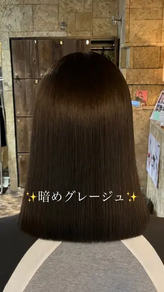 セミロング 𝑹𝒆𝒊𝒚𝒂 🥀/名駅/艶カラーのヘアスタイル