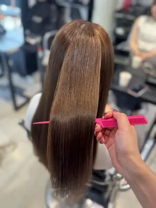 ロング カラー パーマ ヘアアレンジ 透明感カラー✂︎ YUKAのヘアスタイル