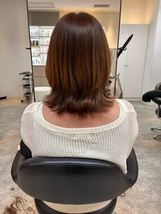 ミディアム 札幌美容室♡西塔 瑠音🎀のヘアスタイル