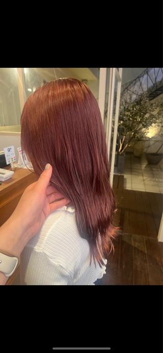 ロング カラー くいた あやなのヘアスタイル