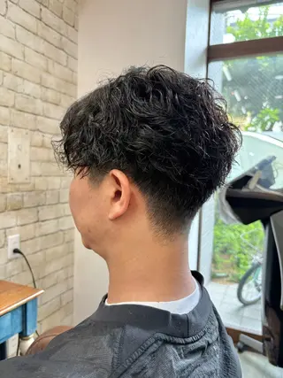 パーマ メンズ 💈直毛×ツイスパの プロ🥷清水真之介のヘアスタイル