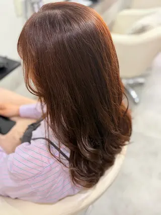 カラー ストレート/カラー 特化雪本☃️のヘアスタイル