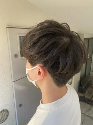 ミディアム メンズ 勝河 怜楊のヘアスタイル