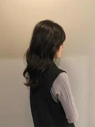 セミロング 小顔カット 🌿リョウカのヘアスタイル