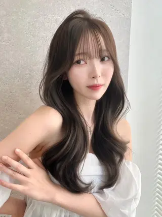 カラー うる艶かわいい🫧 夏の透明感🍨のヘアスタイル