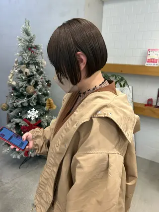 ショート カラー 、 、のヘアスタイル