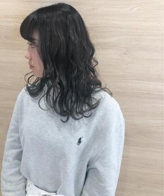 セミロング 青池 康宏のヘアスタイル