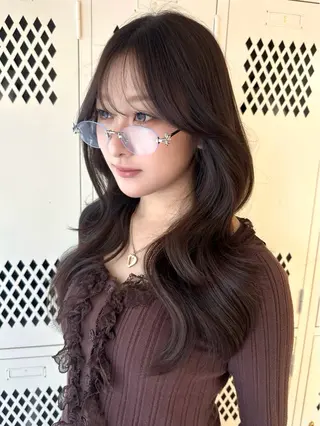 ロング カラー 韓国ヘア🦢🖤 Sayumiのヘアスタイル