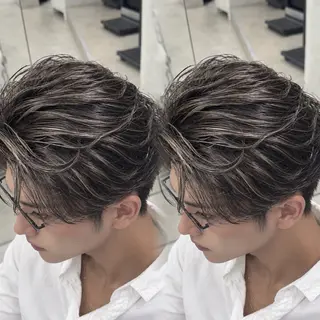 カラー メンズ 【メンズ特化⚡️】 ハイライト/吉川大智のヘアスタイル