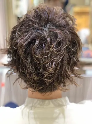 ショート カラー パーマ ヘアアレンジ メンズ 【大人ショート/ボブ モデル募集】 Seiのヘアスタイル