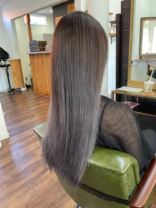 ロング 下林 雅明のヘアスタイル