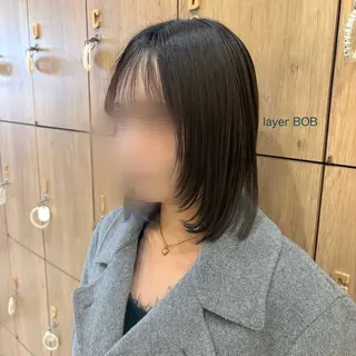 セミロング カラー ボブ/暖色カラー /アカネ🥨のヘアスタイル