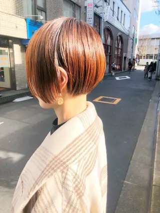 ショート カラー すきバサミを使わない カット✂️✨郡司泰之のヘアスタイル