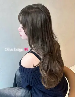 ロング カラー ヘアアレンジ メンズ ‎透明感×艶髪 ‎🫒maki🎀のヘアスタイル
