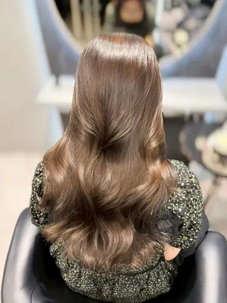 カラー セミロング 盛れ🎀韓国ヘア 美艶🇰🇷なるみのヘアスタイル