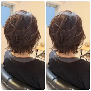 ミディアム 川崎　レイヤーカット /江口真正のヘアスタイル