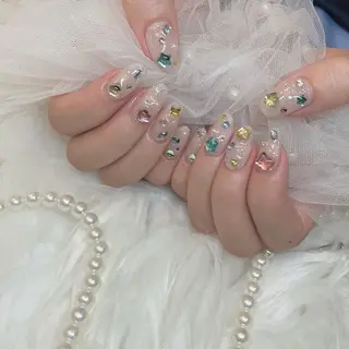ネイル Blue daisy RIN🎀のネイルデザイン