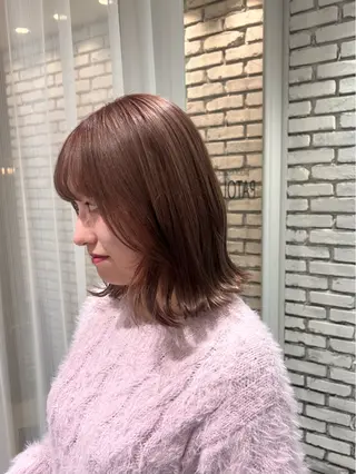 ミディアム 🤎オリーブカラー× パーマ特化💫森口のヘアスタイル