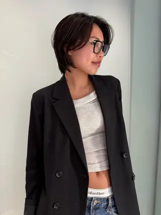 ショート anna 韓国レイヤ ー/ ハッシュカットのヘアスタイル